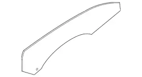 Fr3z-7621411-b Ford Genuine Door Glass