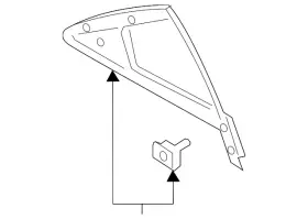Gd9z-5426870-c Ford Genuine Fixed Glass Gd9z-5426870-c Ford Genuine Fixed Glass