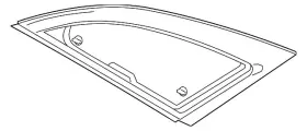 Hp5z-5429710-c Ford Genuine Quarter Glass Hp5z-5429710-c Ford Genuine Quarter Glass