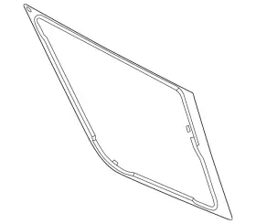 Lc5z-7829701-k Ford Genuine Quarter Glass Lc5z-7829701-k Ford Genuine Quarter Glass