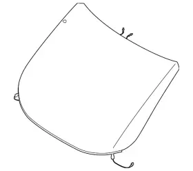 Lt1z-5403100-c Ford Genuine Windshield Lt1z-5403100-c Ford Genuine Windshield