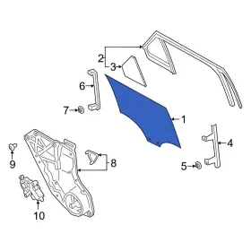 Lb5z7821411a Ford Oe For Explorer 2020-2024 Front Left Door Glass Lb5z7821411a Ford Oe For Explorer 2020-2024 Front Left Door Glass