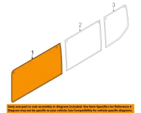 Bk3z6129711ah Ford Oem 15-23 Transit-150 Side Panel Glass-front Glass