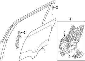 R2tz-5825712-b Ford Genuine Window Assembly Side