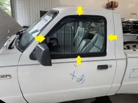 9287gt Ford Trucks 98-11 Ranger Driver Left Front Door Glass Window Only