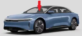 Dw02995gty Fyg Fits Lucid Air 2022-2024 4 Door Sedan Front Windshield Glass Windscreen