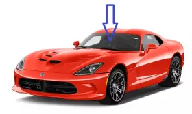G-dw1998y Fyg Front Windshield Glass For 2013-2018 Dodge Viper 2dr Coupe With Antena Replacement G-dw1998y Fyg Front Windshield Glass For 2013-2018 Dodge Viper 2dr Coupe With Antena Replacement