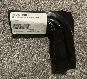 3936228 General Motors 1968-1982 Corvette Gm# Windshield Frame Upper Right Hand Repair Corner
