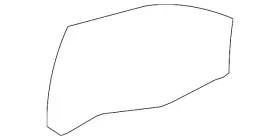 13412496 Gm Genuine Passenger Side Front Door Window