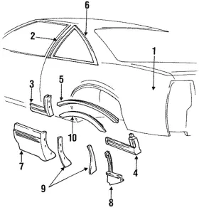 20476446 Gm Genuine Window Assembly-quarter 20476446 Gm Genuine Window Assembly-quarter