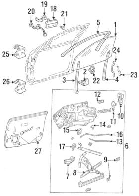 Gm 20753360 Genuine Door Glass