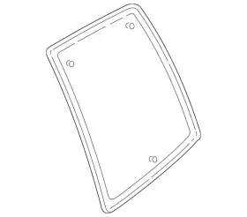 20955396 Gm Genuine Passenger Side Rear Door Window