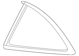22854109 Gm Genuine Driver Side Quarter Window 22854109 Gm Genuine Driver Side Quarter Window