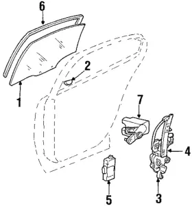 25747978 Gm Genuine Window Assembly-rear S/d 25747978 Gm Genuine Window Assembly-rear S/d