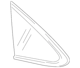 26233176 Gm Genuine Passenger Side Quarter Window