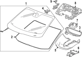 26390142 Gm Genuine Windshield