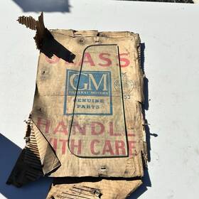 Gm 3796428 New Vintage Oem Side Window Vent Glass Safety As2 Vl7 Solid Tempered