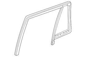84940694 Gm Genuine Rear Driver Side Door Window Weatherstrip