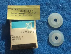 8731399 Gm 1969 1973 Buick Pontiac Chevy Front Door Glass Mounting Washers Nos #