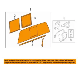25815270 Gm Oem Rear Window Glass-sliding Glass