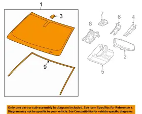 84209828 Gm Oem 14-19 Sierra 1500 Windshield Glass-windshield 84209828 Gm Oem 14-19 Sierra 1500 Windshield Glass-windshield