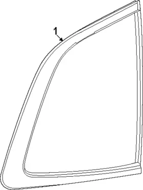 73550-3a0-a11 Honda Genuine Quarter Glass