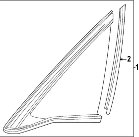 73550-t47-a01 Honda Genuine 2022-2024 Civic - Quarter Glass 73550-t47-a01 Honda Genuine 2022-2024 Civic - Quarter Glass