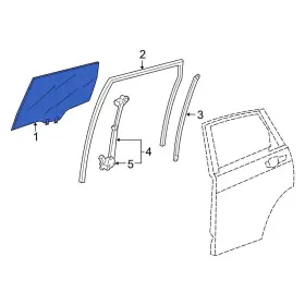 73300tlaa11 Honda Oe For Cr-v 2017-2022 Front Right Door Glass