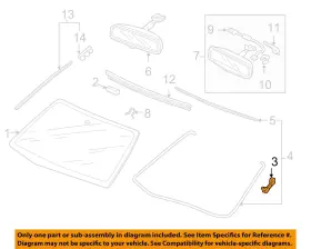91570shj305 Honda Oem 05-10 Odyssey Windshield Glass-windshield Clip 91570shj305 Honda Oem 05-10 Odyssey Windshield Glass-windshield Clip