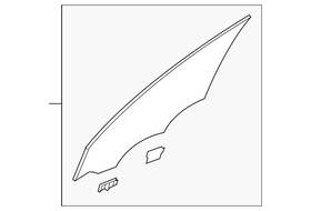 Hyundai 82420-s8150 Genuine Door Glass