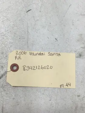 8342126020 Hyundai 2006 Santa Right Rear Door Glass Window ## 8342126020 Hyundai 2006 Santa Right Rear Door Glass Window ##