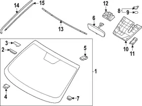 86110-cw530 Hyundai Genuine Windshield