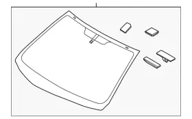 86110-f3000 Hyundai Genuine Windshield
