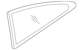 87810-3x410 Hyundai Genuine Quarter Glass 87810-3x410 Hyundai Genuine Quarter Glass