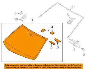 86111g2250 Hyundai Oem 17-18 Ioniq-windshield Glass 86111g2250 Hyundai Oem 17-18 Ioniq-windshield Glass
