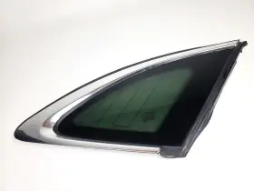 T4a13409 Jaguar 17-23 F-pace Rear Right Rh Pass Quarter Window Glass With Trim Molding Oem