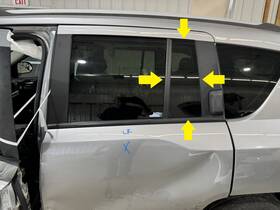 Jeep 11186yp 07-17 Compass Driver Left Rear Side Door Vent Window Glass Only