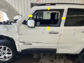12501gt Jeep 15-22 Renegade Driver Left Front Door Glass Window Only