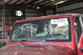 270-334 Jeep 07-13 Wrangler Red Rock Windshield Glass And Frame Assembly Oem Factory Body Wty