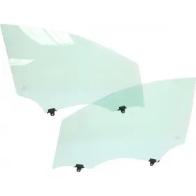 Karparts360 197301044175 For Nissan Sentra Door Window Glass 2007-2012 Driver And Passenger Side Pair Front