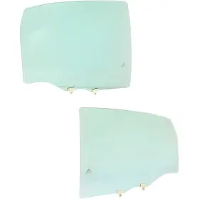 Karparts360 611851391157 For Chevy Impala Door Window Glass 2006-2013 Rear Driver And Passenger Pair