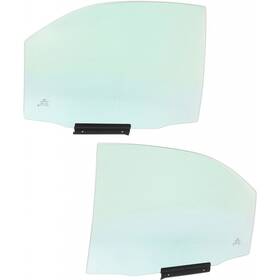 Karparts360 611851393977 For Toyota Camry Door Window Glass 2002-2006 Driver And Passenger Pair Rear 4-door