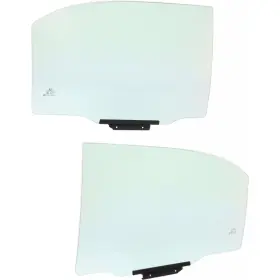 Karparts360 611851394004 For Toyota Corolla Door Window Glass 2003 2004 Driver And Passenger Pair Rear