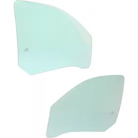 Karparts360 611851399610 For Dodge Dakota Door Window Glass 2005-2011 Driver And Passenger Side Pair Front