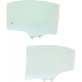 Karparts360 611851399948 For Honda Civic Door Window Glass 2006-2011 Driver And Passenger Pair Rear 4-door