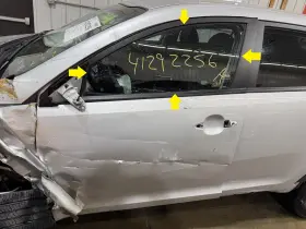 24874gt Kia 10-16 Sportage Driver Left Front Door Glass Window Only