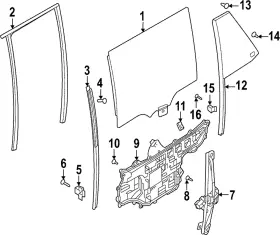 Lr154588 Land-rover Genuine Movable Glass Lr154588 Land-rover Genuine Movable Glass