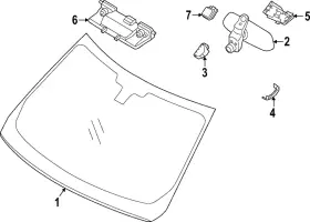 Lr183609 Land-rover Genuine Windshield Lr183609 Land-rover Genuine Windshield