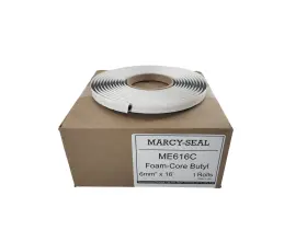Me616c Marcy Adhesives - 6mm X 16ft Foam Core Butyl Tape Automotive Glass Adhesive 1 Roll Me616c Marcy Adhesives - 6mm X 16ft Foam Core Butyl Tape Automotive Glass Adhesive 1 Roll