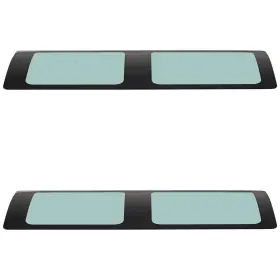 17714687 Martins Pair Set Of 2 Door Glasses Rear Left-and-right For Chevy Savana Express Van 2500